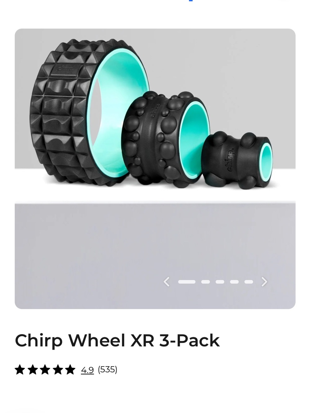 Chirp wheel XR 3 pack (never opened)